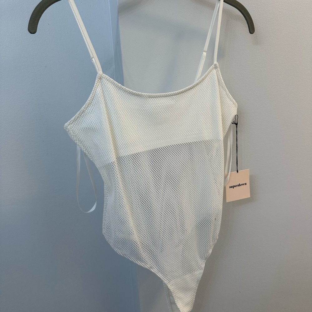White Mesh Bodysuit